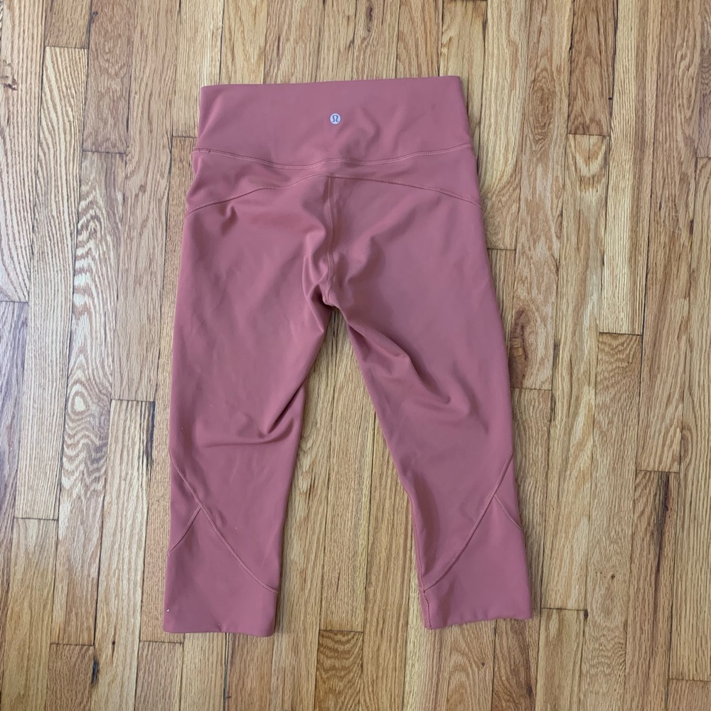 Lululemon In Movement Crop Leggings Size 8 Everlux - Picture 4 of 5